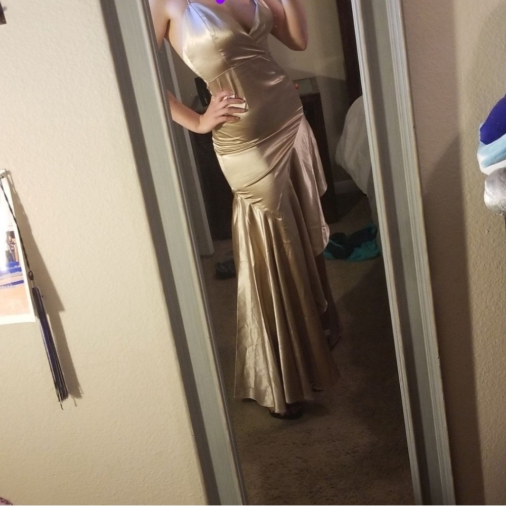 Homecoming/Prom/Holiday Gold Elegance Dress